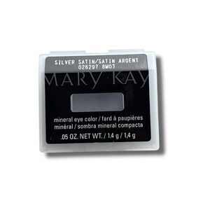 Mary Kay Mineral Eye Color Eyeshadow Silver Satin Glitter Shimmer 026297 .05 OZ.